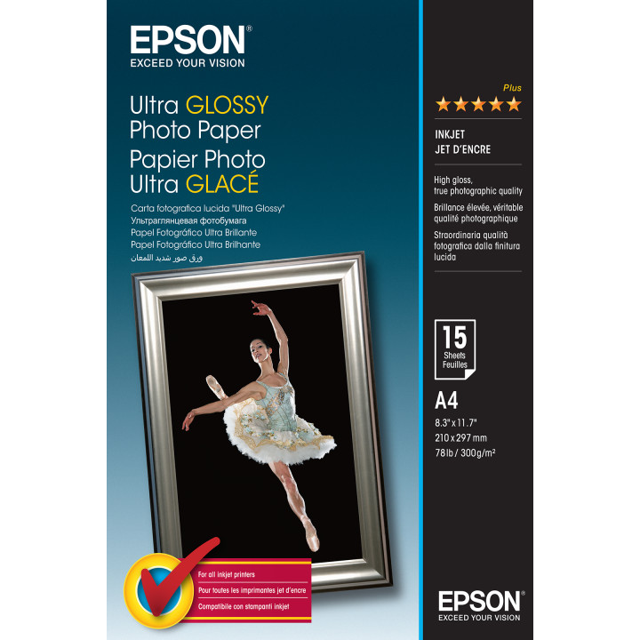 Epson Papel Ultra Glossy Photo Paper A4 (15hojas)