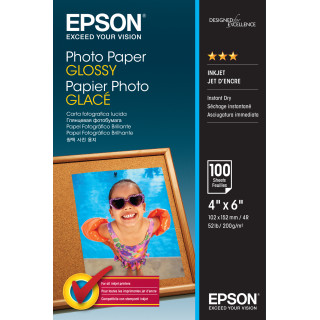 Epson Papel Photo Paper Glossy 10x15cm 100 hojas