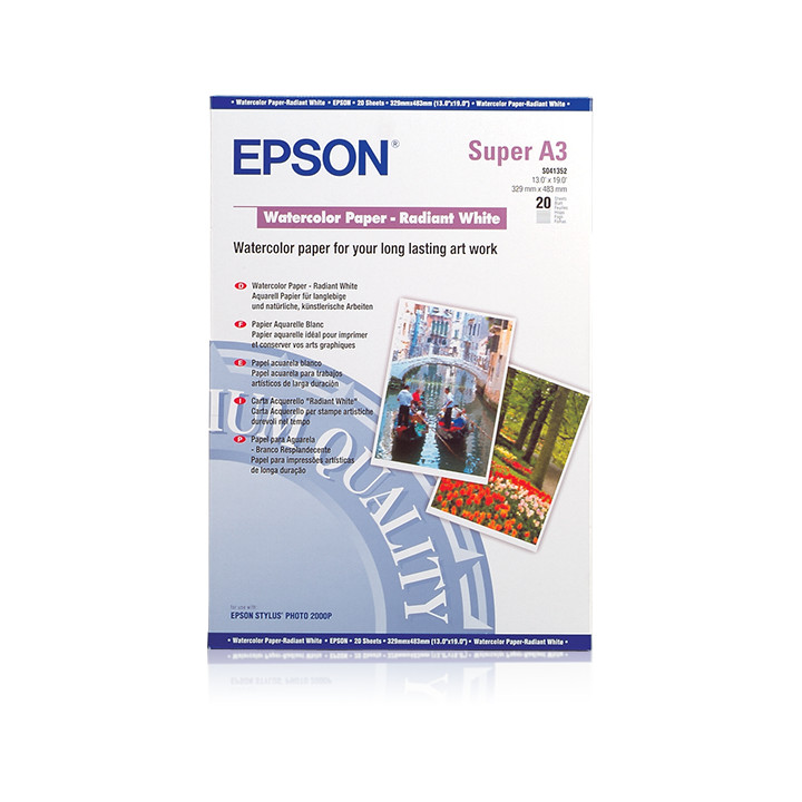 Epson GF Papel acuarela blanco