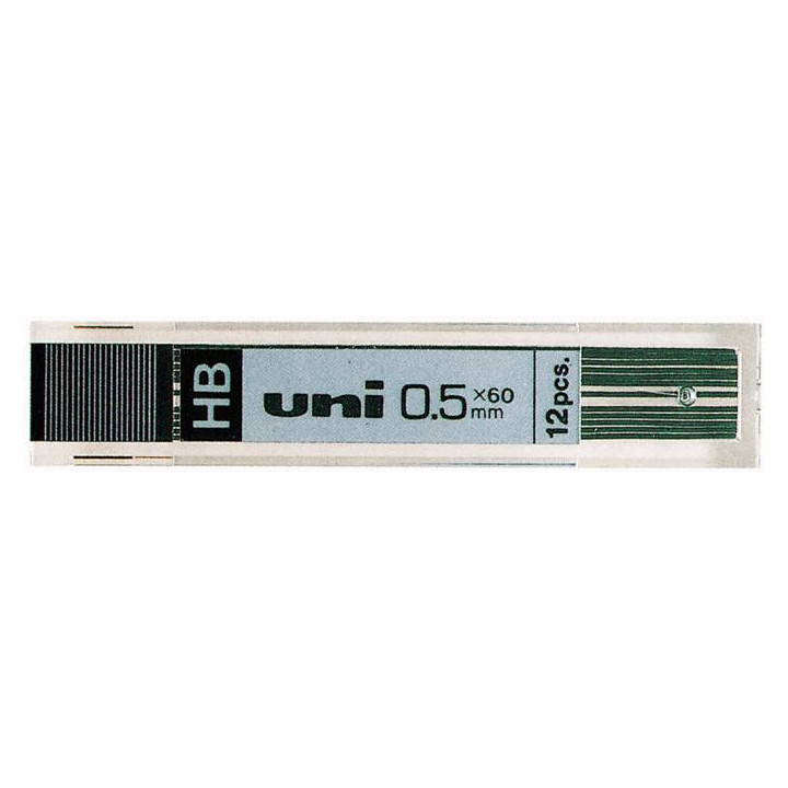 Uni-ball UL-1405 Pack de 12 Minas 0.5mm HB - Color Grafito