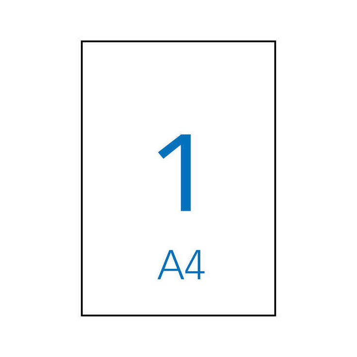 Apli Etiquetas Kraft Permanentes 210.0 x 297.0mm 10 Hojas