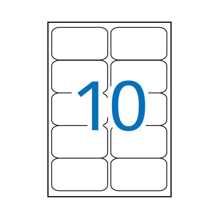 Apli Etiquetas Kraft Permanentes 99.1 x 57.0mm 10 Hojas