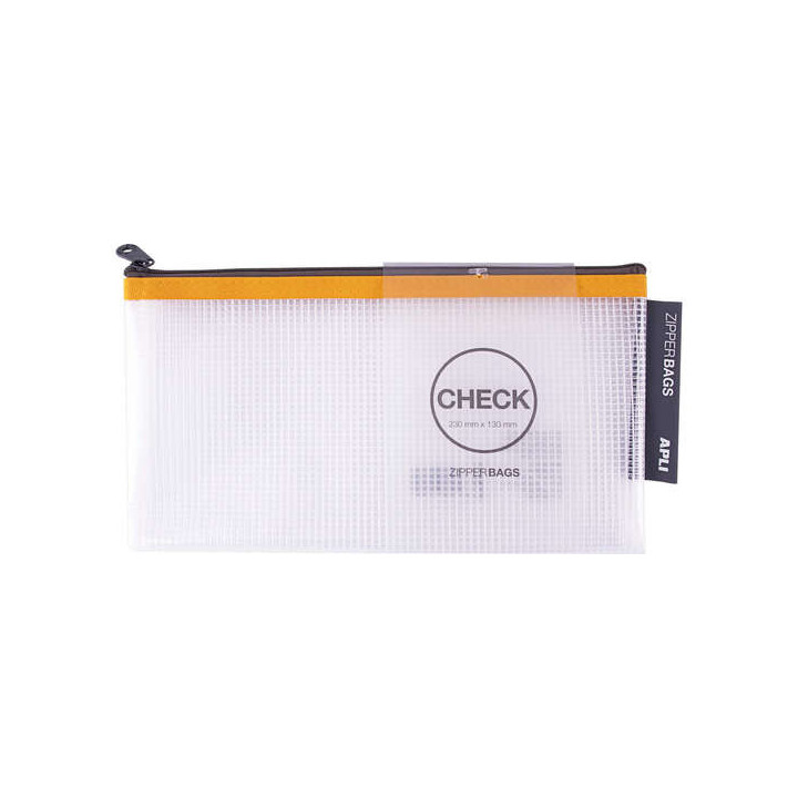 Apli Sobres Porta-Todo de Goma Eva Transparente - Tamaño Check (230x130mm) - Suaves