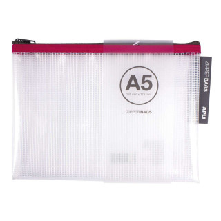 Apli Sobres Porta-Todo de Goma Eva Transparente - Tamaño A5 (235x175mm) - Suaves