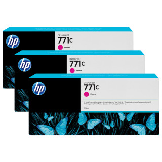 HP Pack 3 Cartuchos GF para Z6200 MG 771C 775ml Magenta
