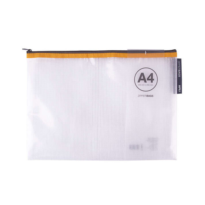 Apli Sobres Porta-Todo de Goma Eva Transparente A4 (355x255mm) - Suaves