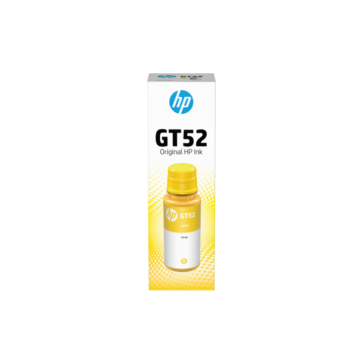 HP Botellas de tinta GT52 Amarilla