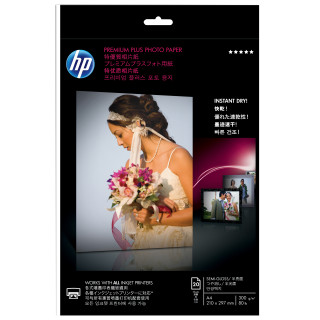 HP Papel Inkjet Foto SemiGlossy Premium A4 300gr 20Hojas