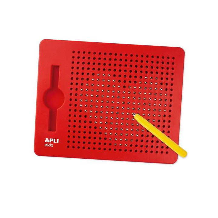 Apli Pizarra Magnetica Tamaño 215x12x170mm - Incluye10 Fichas con 20 Ejemplos - Ayuda a Desarrollar la Psicomotricidad Fina