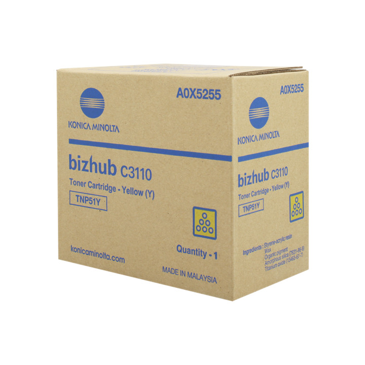 KONICA MINOLTA Toner MINOLTA TNP51Y: C3110 Amarillo /A0X5255