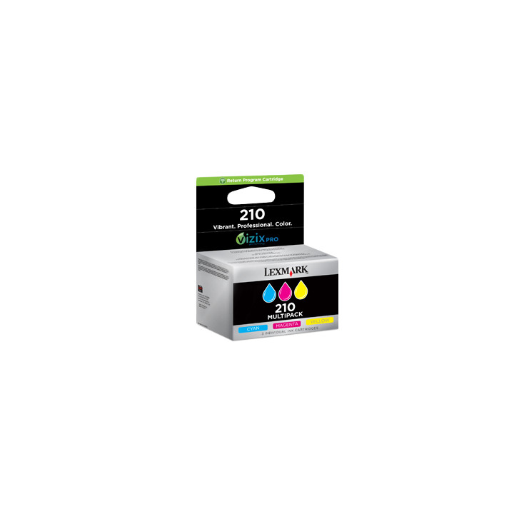 LEXMARK Office EDGE PRO 4000/5500/5500T Cartucho Tricolor Nº210 (Pack 3)