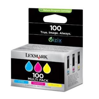 Lexmark Pack de 3 cartuchos de tinta de color cian