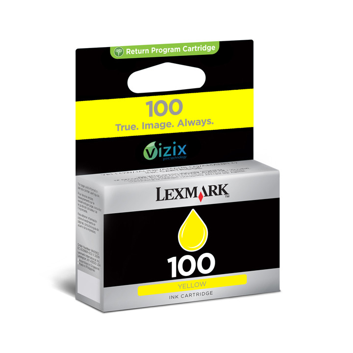 LEXMARK S/305/405/505/605 PRO/205/705/805/905 Cartucho de tinta Amarillo Retornable nº100