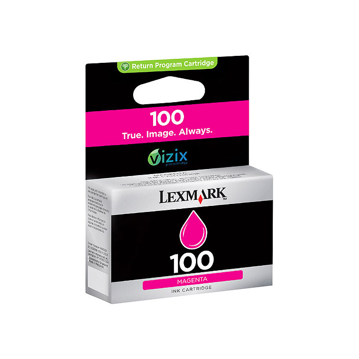 LEXMARK S/305/405/505/605 PRO/205/705/805/905 Cartucho de tinta Magenta Retornable nº100XL
