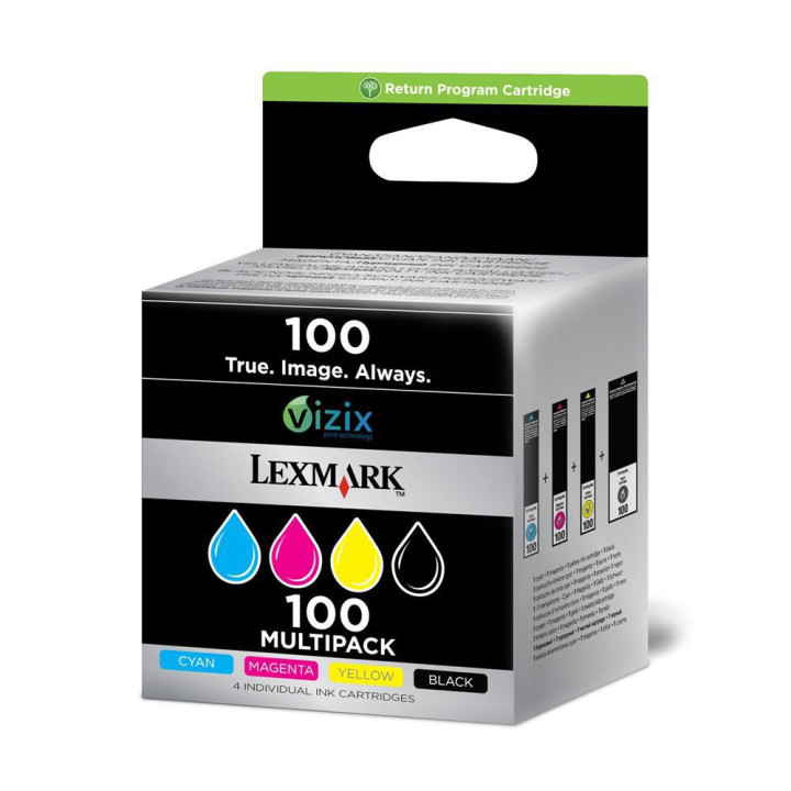 Lexmark Pack 3 cartuchos color (CMY) Retornables 100
