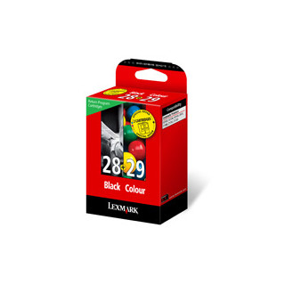 LEXMARK Z845/1300/X2500 Pack Cartucho Negro nº28 + Color nº29 Retornables