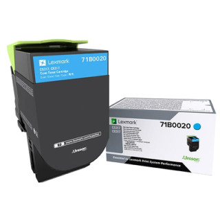 Lexmark CS/CX 317 Cartucho de toner cian