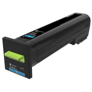 Lexmark CS820 Cartucho de toner cian rendimiento extra alto
