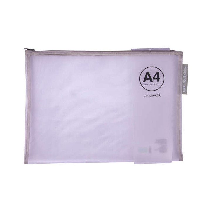 Apli Sobres Porta-Todo Nylon Transpirable A4 - Tacto Agradable