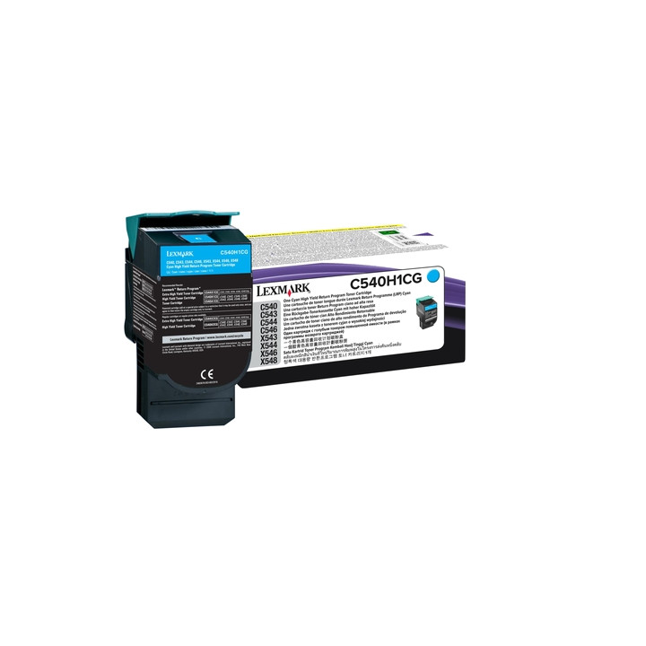 LEXMARK C540/543/544 Toner Cian Retornable Alto rendimiento