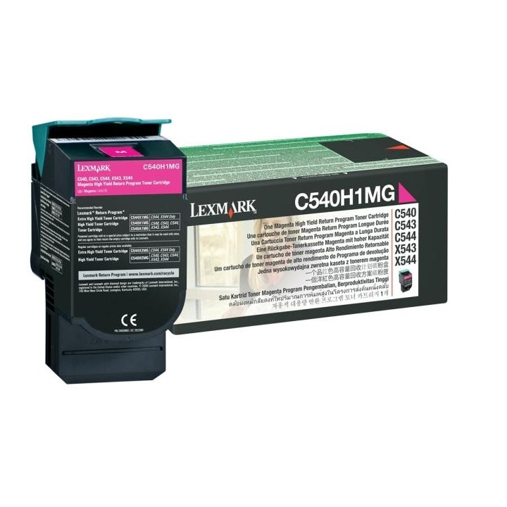 LEXMARK C540/543/544 Toner Magenta Retornable Alto rendimiento