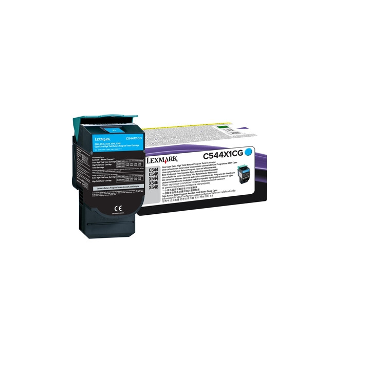 LEXMARK C544/X544 Toner Cian Extra Alto Rendimiento Retornable