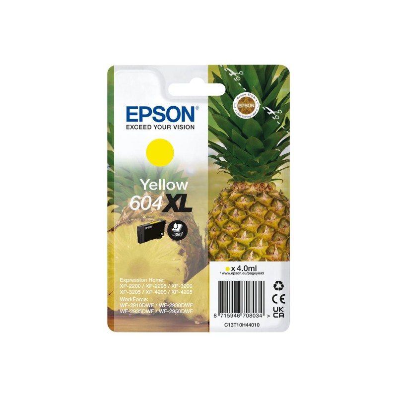 Epson 604XL Amarillo Cartucho de Tinta Original - C13T10H44010 Epson 604XL Amarillo Cartucho de Tinta Original - C13T10H44010