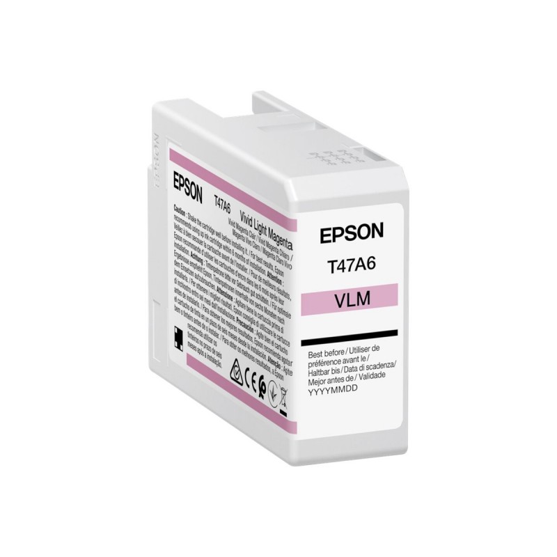 Epson T47A6 Magenta Light Vivido Cartucho de Tinta Original - C13T47A600 Epson T47A6 Magenta Light Vivido Cartucho de Tinta Original - C13T47A600