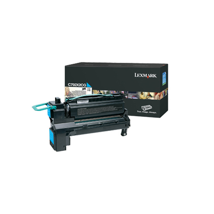 Lexmark C792 Cartucho de impresion cian Extra Alto Rendimiento (20K)