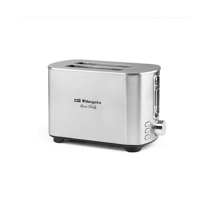 Orbegozo TO 5030 Tostadora de Doble Rebanada - Potente y Versatil Tostador con 6 Niveles de Tostado - Funciones de Recalentamie