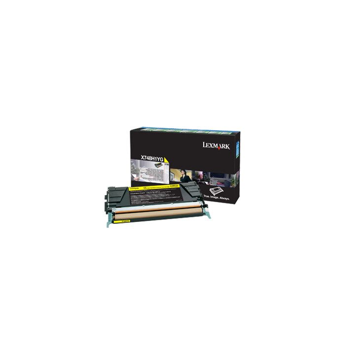 Lexmark X748 Cartucho de toner amarillo Alto Rendimiento Retornable