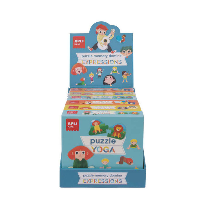 Apli Coleccion de Juegos Educativos - Incluye 2 Puzles Yoga de 24 Piezas