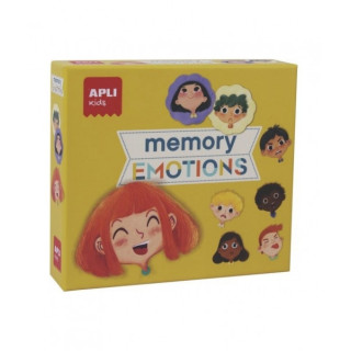 Apli Memory Emotions - Estimula la Memoria - Enseña a Expresar Emociones - Piezas Resistentes y Seguras - Mejora Concentracion