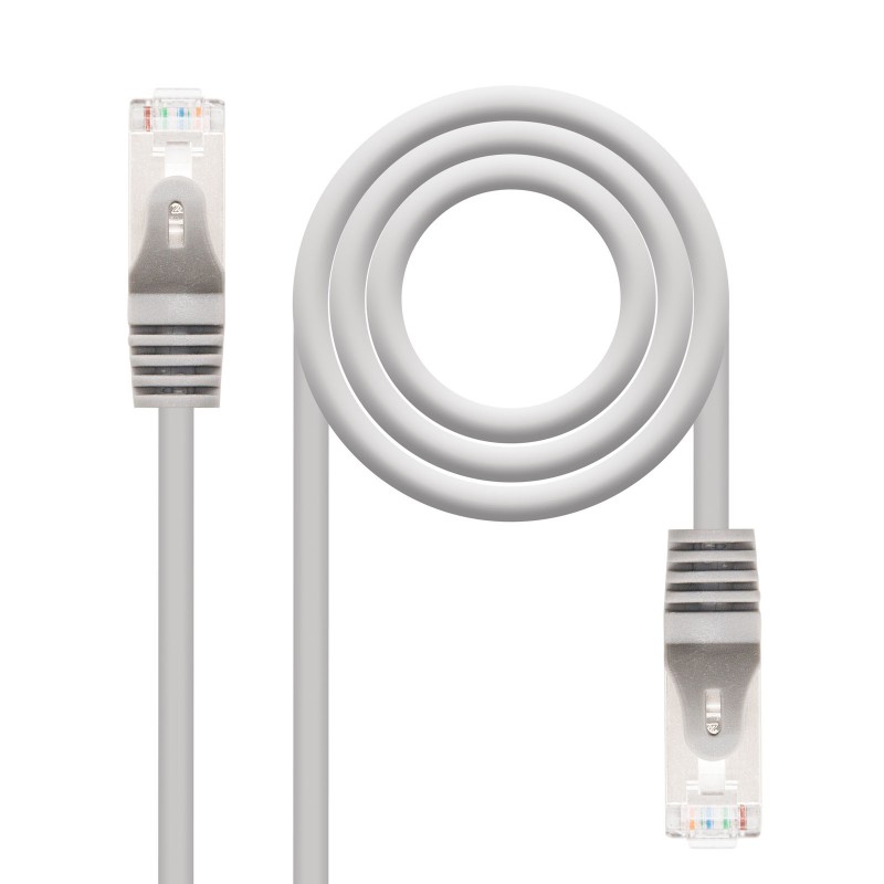 Nanocable Cable de Red Latiguillo RJ45 Cat.6 FTP AWG24 15m - Color Gris Nanocable Cable de Red Latiguillo RJ45 Cat.6 FTP AWG24 15m - Color Gris