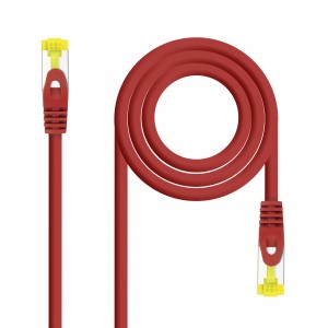 Nanocable Cable de Red Latiguillo RJ45 LSZH Cat.6a SFTP AWG26 1m - Color Rojo