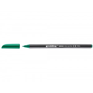 Edding 1200 Rotulador - Punta Redonda - Trazo entre 0.5  y 1 mm. - Tinta con Base de Agua - Color Verde