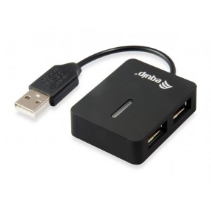 Equip Hub USB 4 Puertos USB 2.0 - Velocidad 480 Mbps