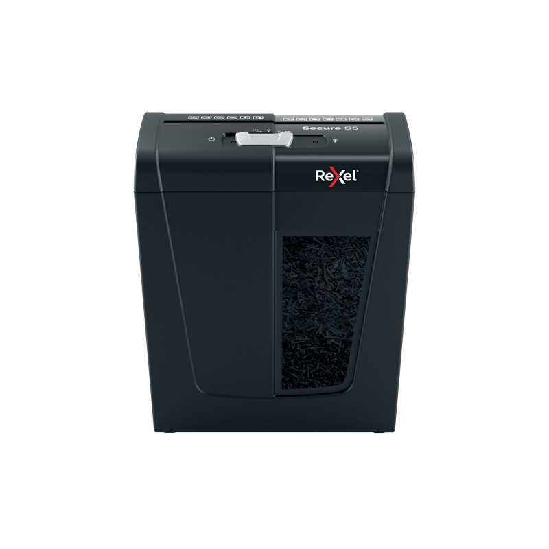 Rexel Secure S5 Destructora de Papel Manual Corte en Tiras - Destruye hasta 5 Hojas - 10L