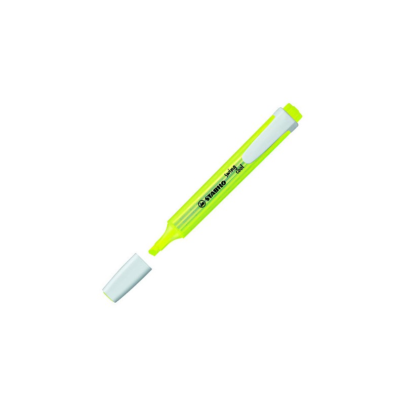 Stabilo Swing Cool Marcador Fluorescente - Cuerpo Plano - Punta Biselada - Trazo entre 1 y 4mm - Tinta con Base de Agua - Antis Stabilo Swing Cool Marcador Fluorescente - Cuerpo Plano - Punta Biselada - Trazo entre 1 y 4mm - Tinta con Base de Agua - Antis
