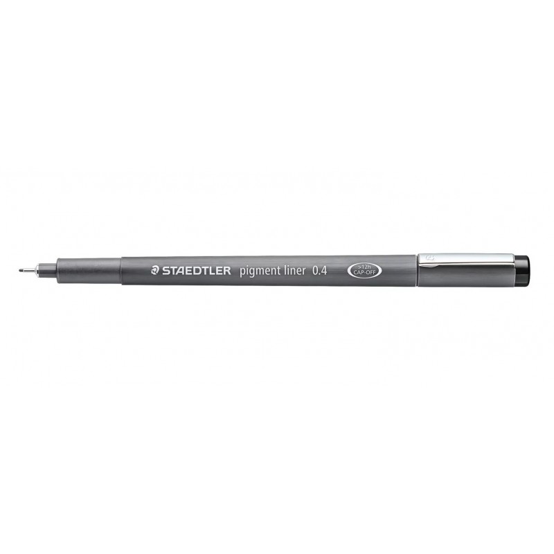Staedtler Pigment Liner 308 Rotulador Calibrado - Trazo 0.4mm - Secado Rapido - Color Negro Staedtler Pigment Liner 308 Rotulador Calibrado - Trazo 0.4mm - Secado Rapido - Color Negro