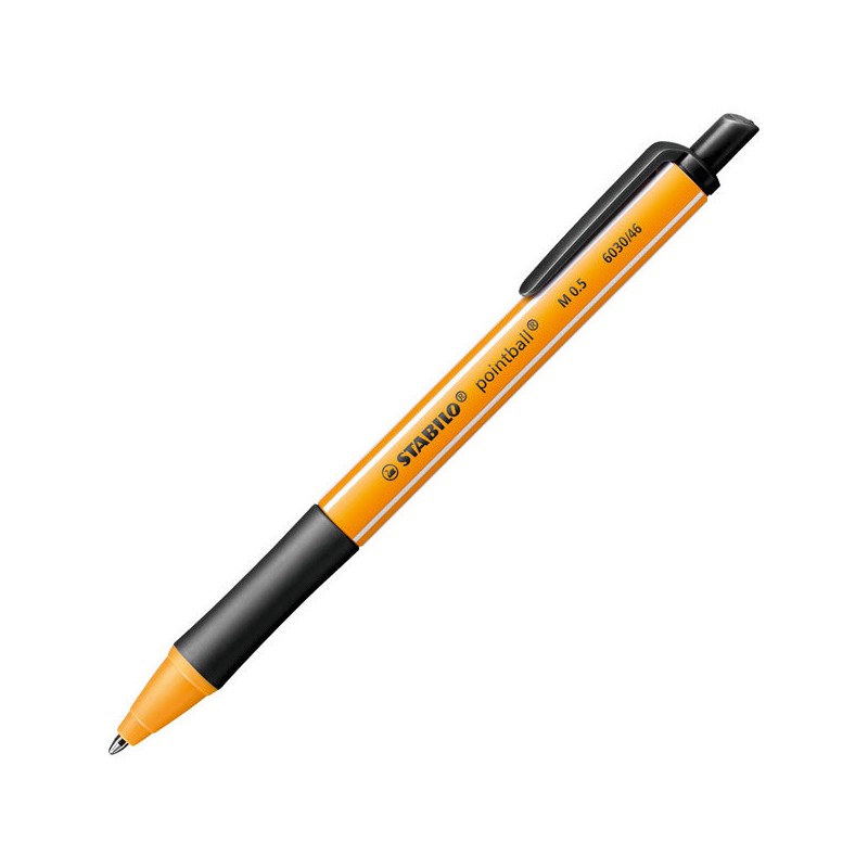 Stabilo Pointball Boligrafo Retractil - Punta de 1mm - Tinta con Base de Aceite - Recargable - 79% Plastico Reciclado - Grip An Stabilo Pointball Boligrafo Retractil - Punta de 1mm - Tinta con Base de Aceite - Recargable - 79% Plastico Reciclado - Grip An