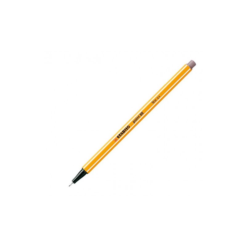 Stabilo Point 88 Rotulador de Punta Fina de Fibra - Trazo de 0.4 mm - Tinta con Base de Agua - Color Lila Grisaceo