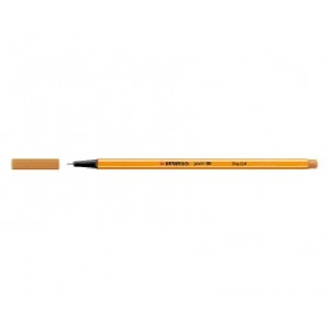 Stabilo Point 88 Rotulador de Punta Fina de Fibra - Trazo de 0.4 mm - Tinta con Base de Agua - Color Ocre Oscuro