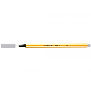 Stabilo Point 88 Rotulador de Punta Fina de Fibra - Trazo de 0.4 mm - Tinta con Base de Agua - Color Gris