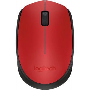 Logitech M171 Raton Inalambrico 1000dpi - 3 Botones - Uso Ambidiestro - Color Rojo