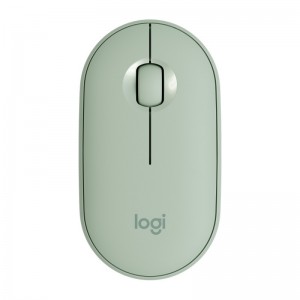 Logitech Pebble M350 Raton Inalambrico USB 1000dpi - 3 Botones - Uso Ambidiestro - Color Verde Eucalipto