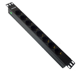 PHASAK Regleta 19" sin interruptor (1.8M)  8 tomas - Schuko