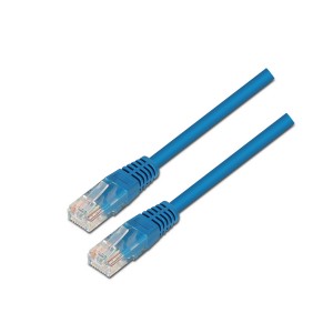 Aisens Cable de Red Latiguillo RJ45 Cat.5e UTP AWG24 - 0.5m - 10/100 Mbit/s - Color Azul
