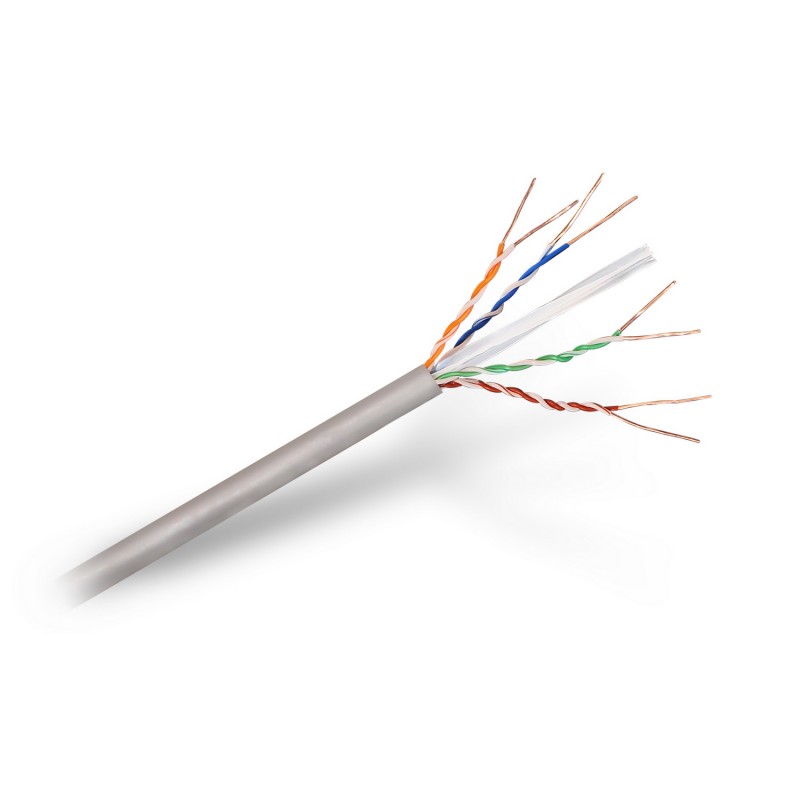 Aisens Cable de Red RJ45 Cat.6 UTP Rigido AWG24 - Bobina de 305m 100% Cobre para la Instalacion - Color Gris Aisens Cable de Red RJ45 Cat.6 UTP Rigido AWG24 - Bobina de 305m 100% Cobre para la Instalacion - Color Gris