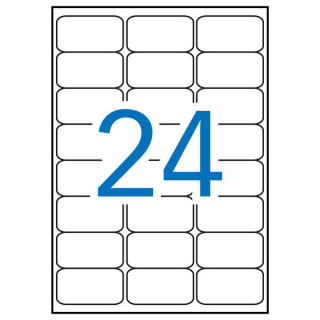 Apli Pack de 2.400 Etiquetas Rectangulares 64x33